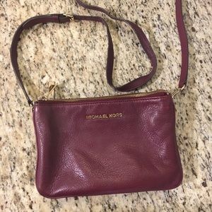 Used Red Michael Kors Cross-body Bag